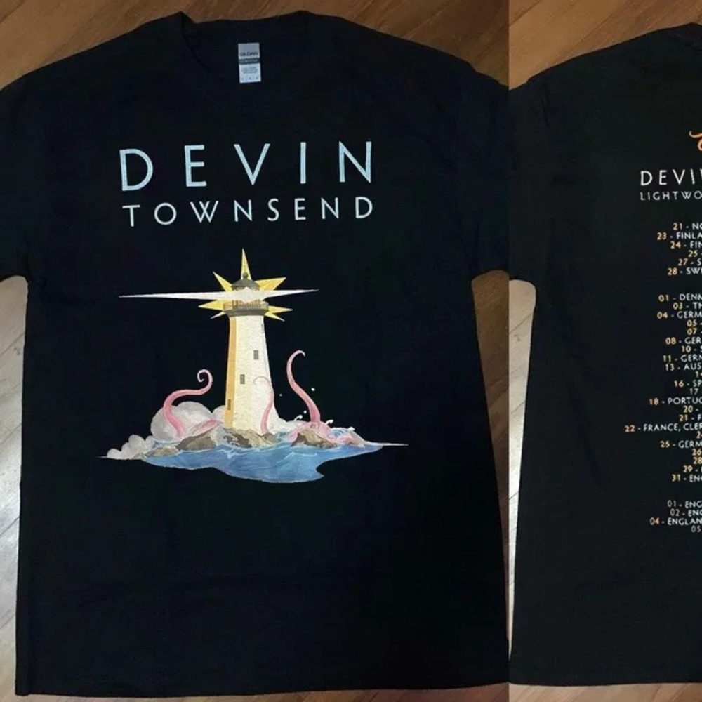 - NWT Devin Townsend Lightworks North America 2023 concert tshirt XXL